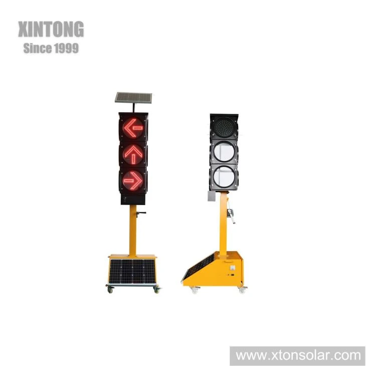 400mm Temporary Portable Solar Intelligent Traffic Light